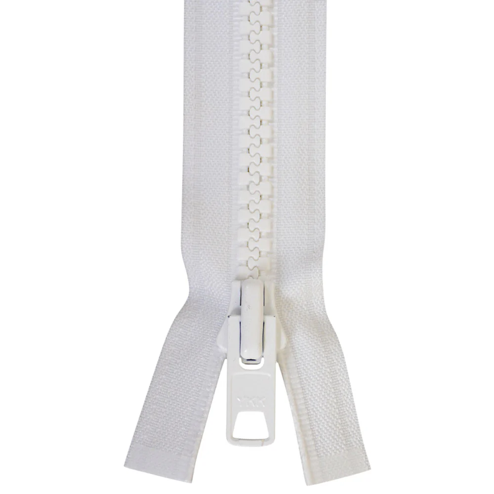 "#10 Vislon White 36"" Lock-Slide